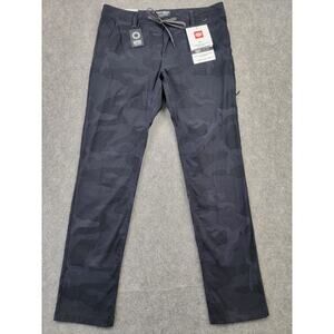 686 Pants Mens 32x32 Slim Fit Everywhere Featherlight Chino Black Camo